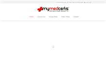 Tablet Screenshot of mymedcerts.com